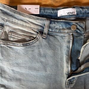 Velvet Denim in Soft Blue